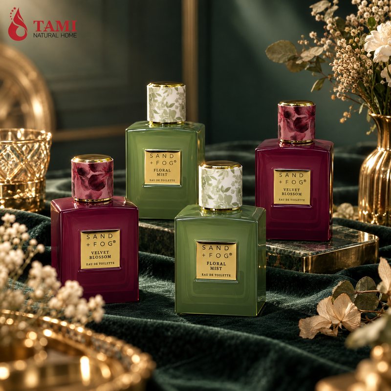 Perfume Square Gold 4PC — Scene